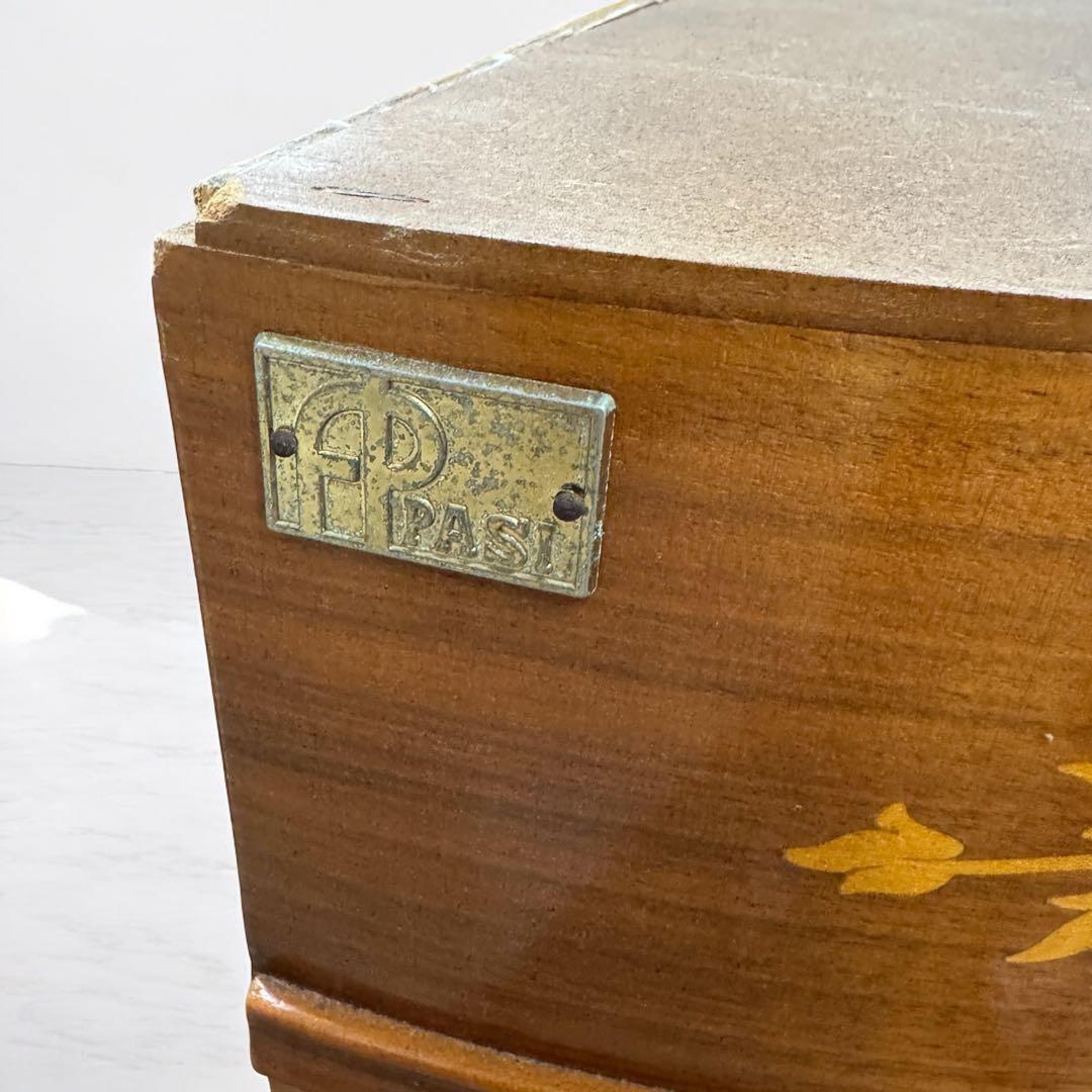 FP PASI　イタリア　アンティーク　サイドボード　キャビネット　象嵌　大理石