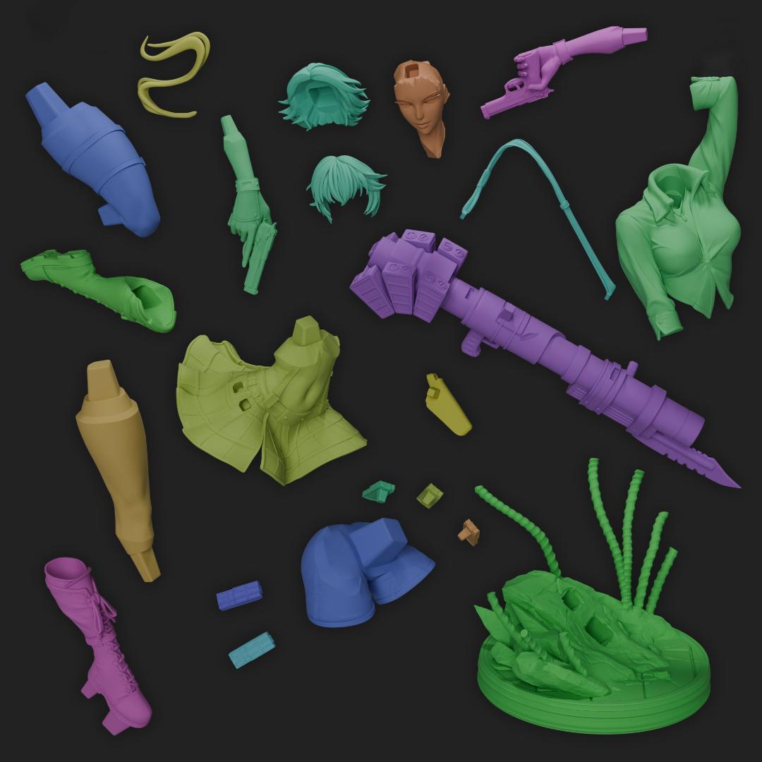 レディ 1/8 未塗装未組立 フィギュア ガレージキット DMC