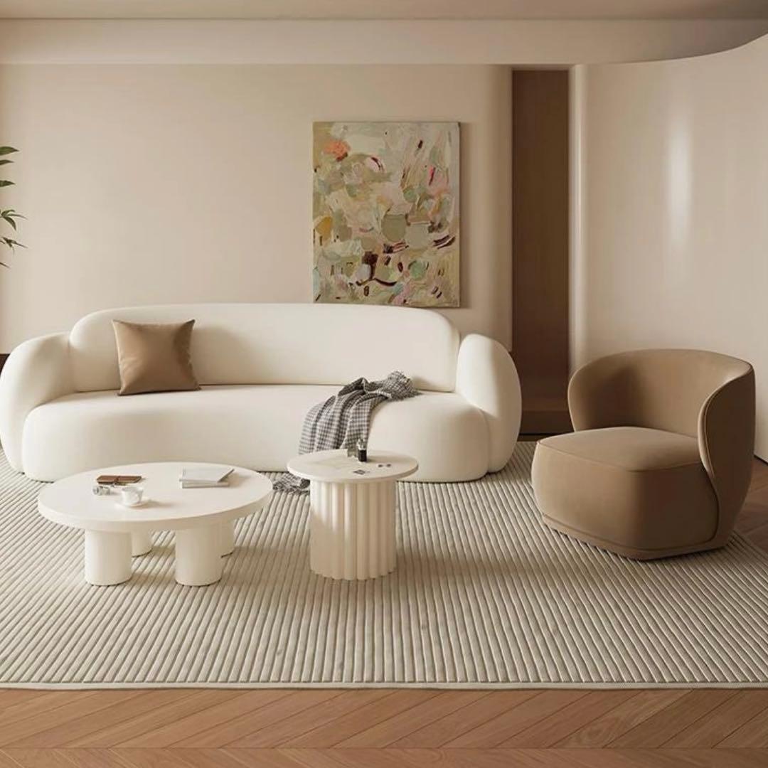 モダン ブラウン　1人掛けソファ