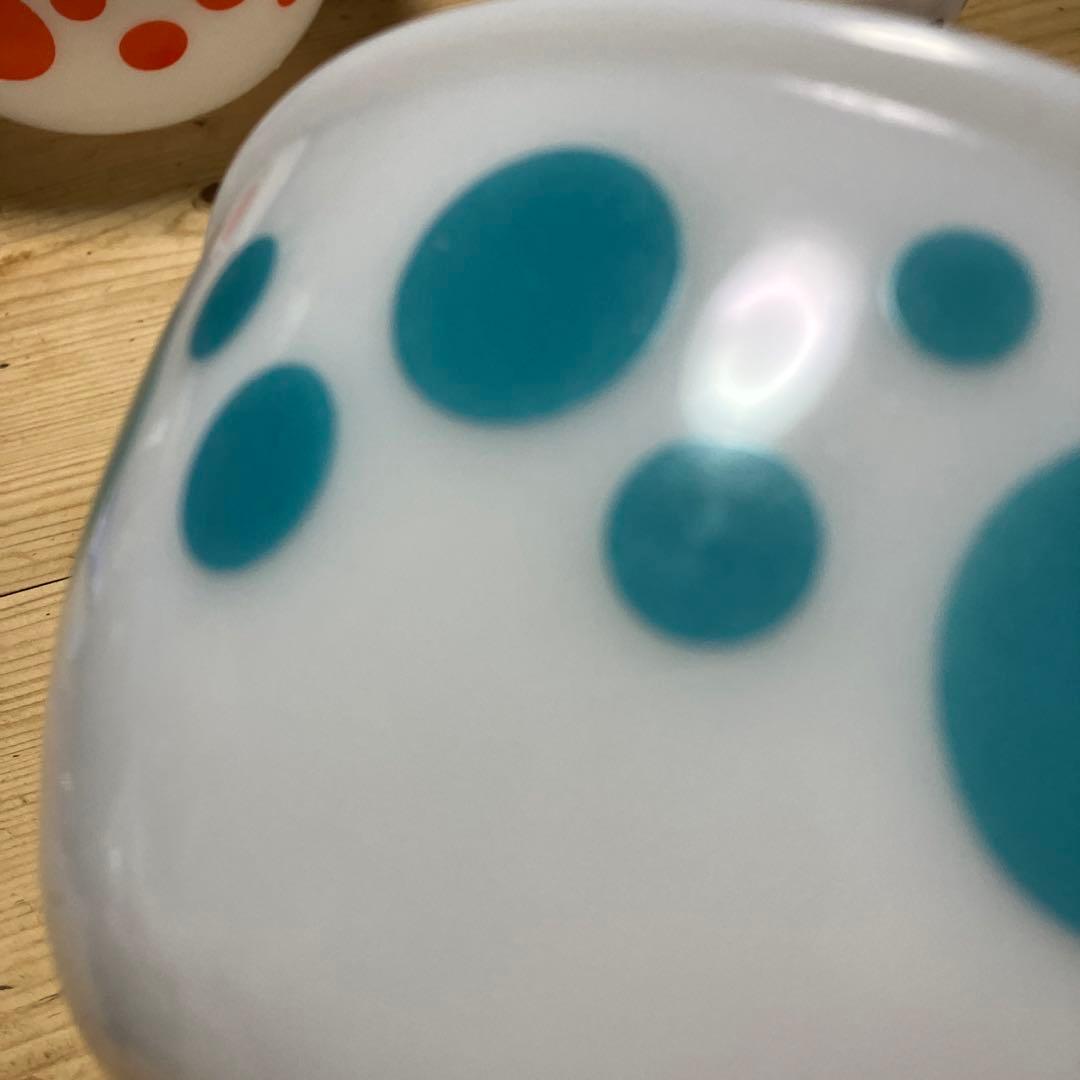 レア品　ヘーゼルアトラス　ミキシングボウルドット入れ子　ボウルセット