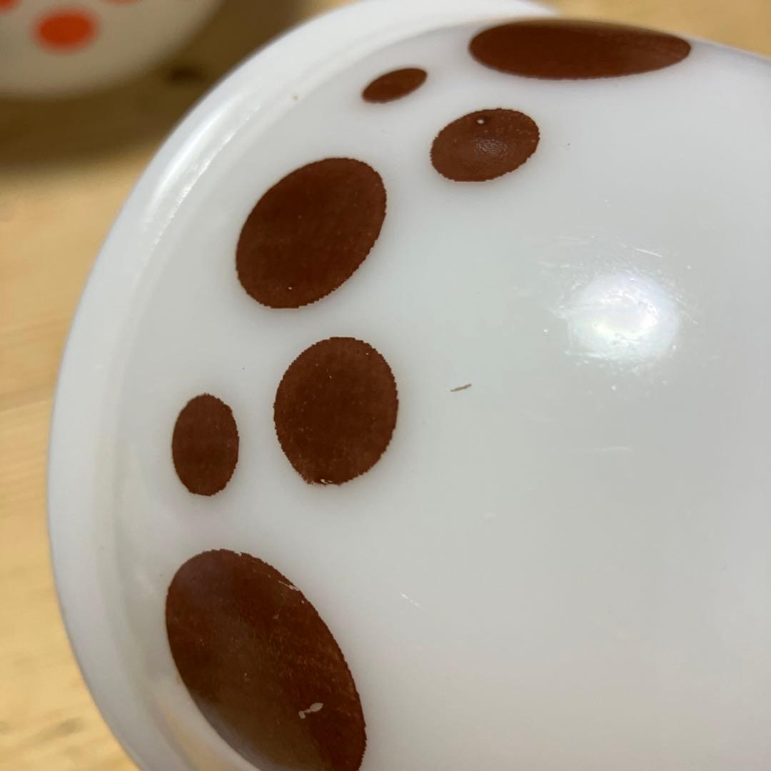 レア品　ヘーゼルアトラス　ミキシングボウルドット入れ子　ボウルセット