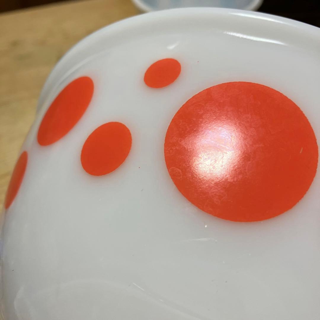 レア品　ヘーゼルアトラス　ミキシングボウルドット入れ子　ボウルセット