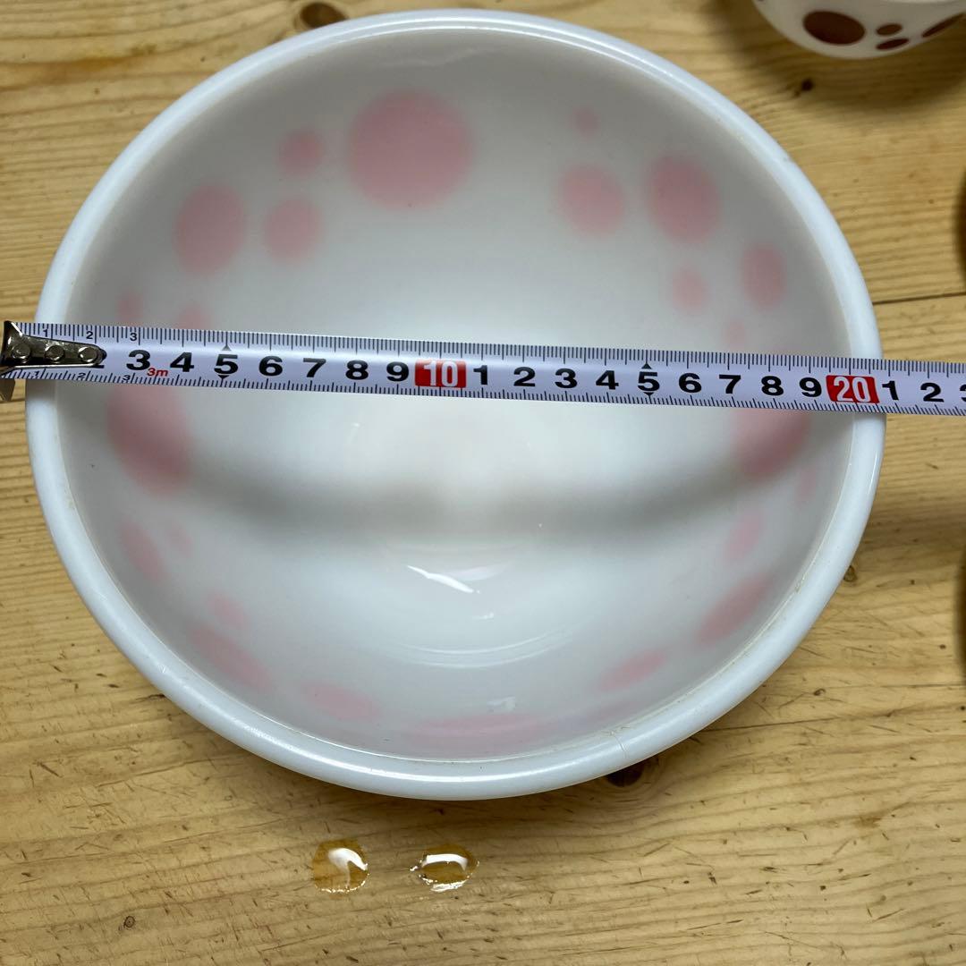 レア品　ヘーゼルアトラス　ミキシングボウルドット入れ子　ボウルセット