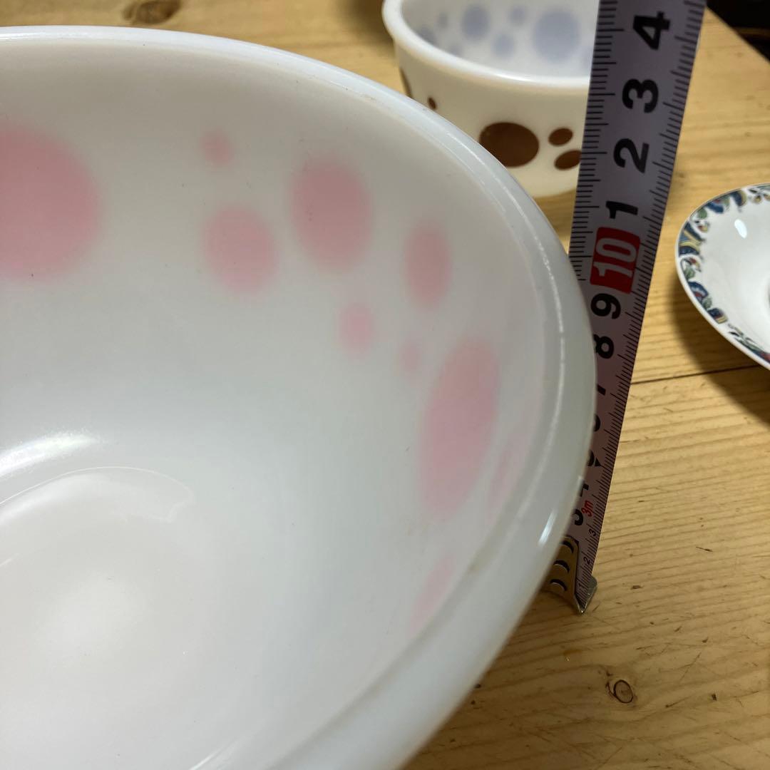 レア品　ヘーゼルアトラス　ミキシングボウルドット入れ子　ボウルセット