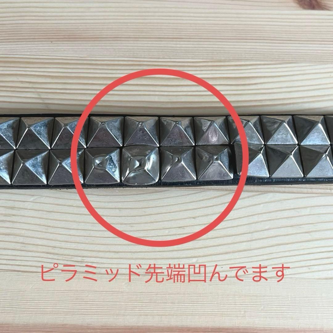 生産終了 TOCCATA トッカータ 2連 ピラミッド 鋲 スタッズ ベルト