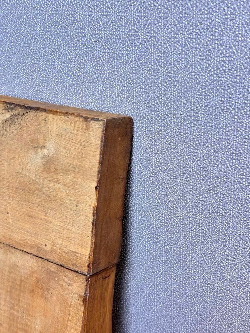 アンティーク　ウォールミラー　天然木　壁鏡　木枠　ヴィンテージ　編み込み