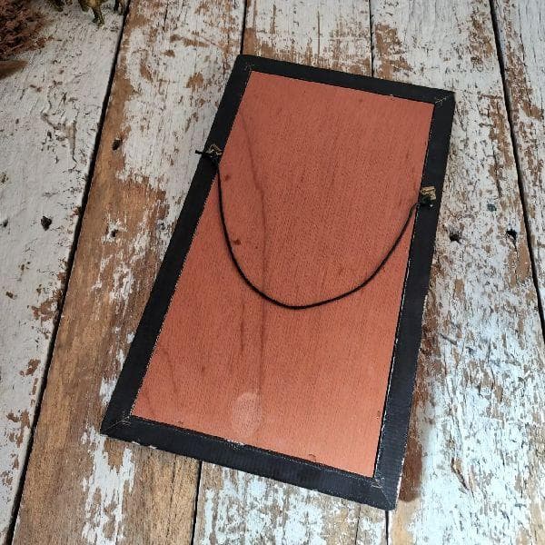 イタリア 80-90s ヴィンテージ フラワーパターンフレーム ウォールミラー