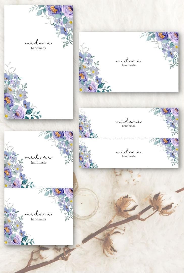 ショップカード アクセサリー台紙 サンキューカード 名刺 No.321