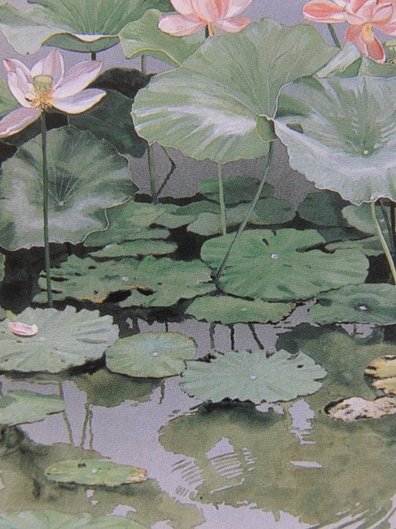 浜田泰介、【晩夏】、希少な額装用画集より、状態良好、新品額装付