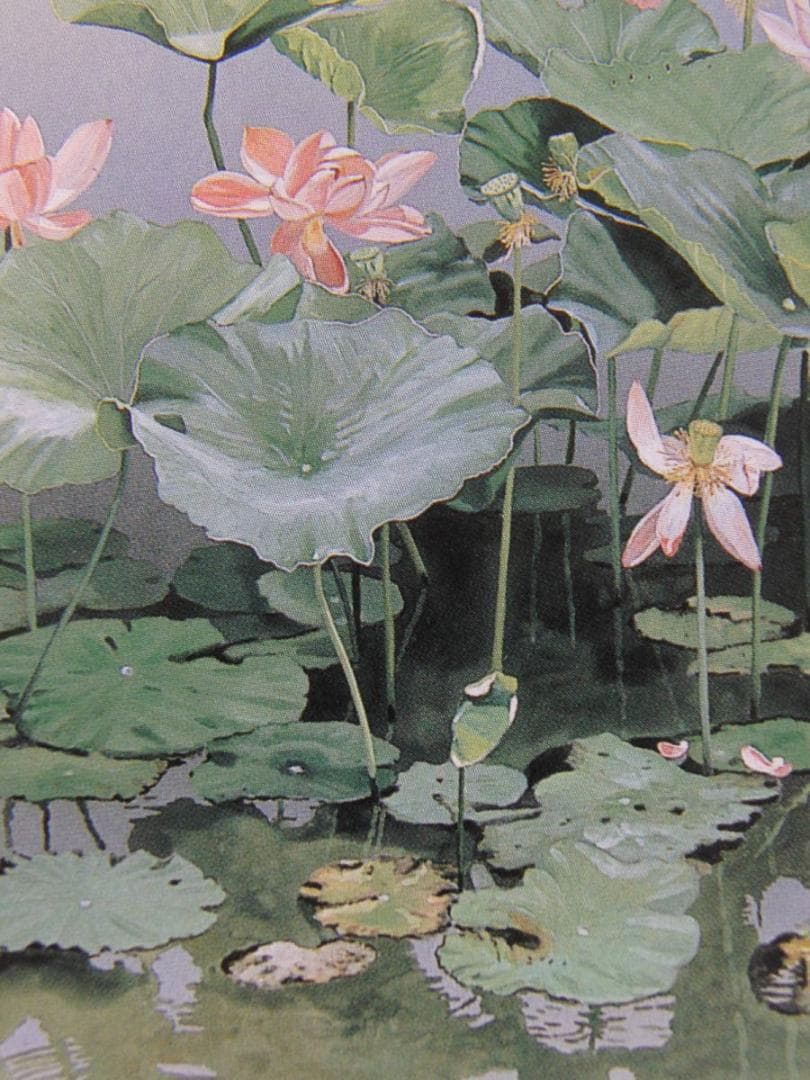 浜田泰介、【晩夏】、希少な額装用画集より、状態良好、新品額装付