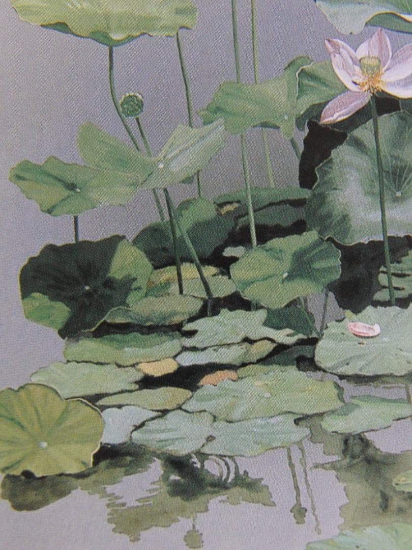 浜田泰介、【晩夏】、希少な額装用画集より、状態良好、新品額装付