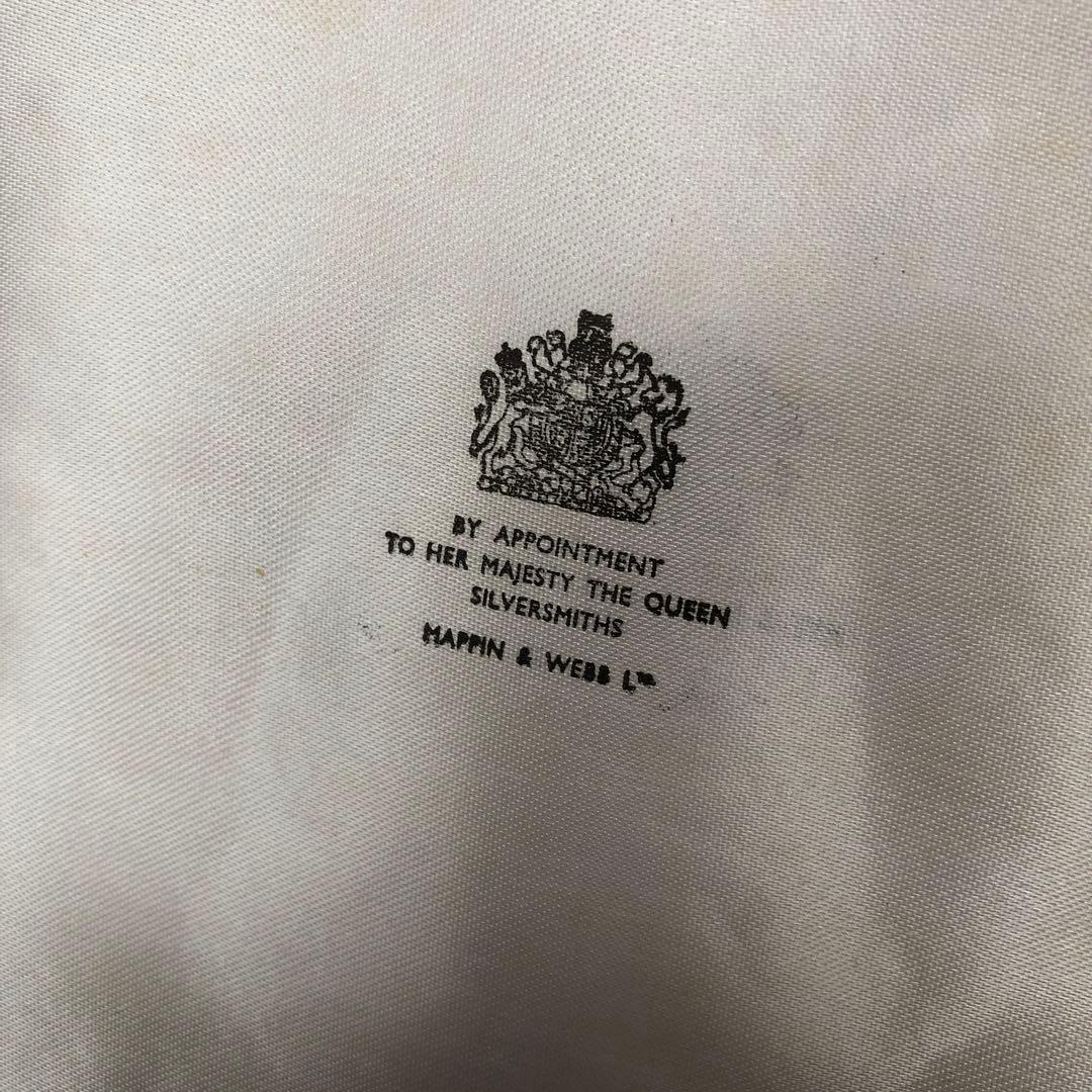 ヴィンテージ　マッピン＆ウェッブ　純銀製　記念ホールマーク　4種花柄　スプーン