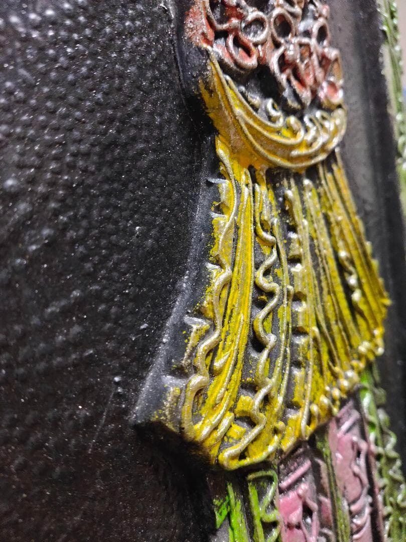 民族 木彫り 飾りボード アンティーク 魔除 エスニック