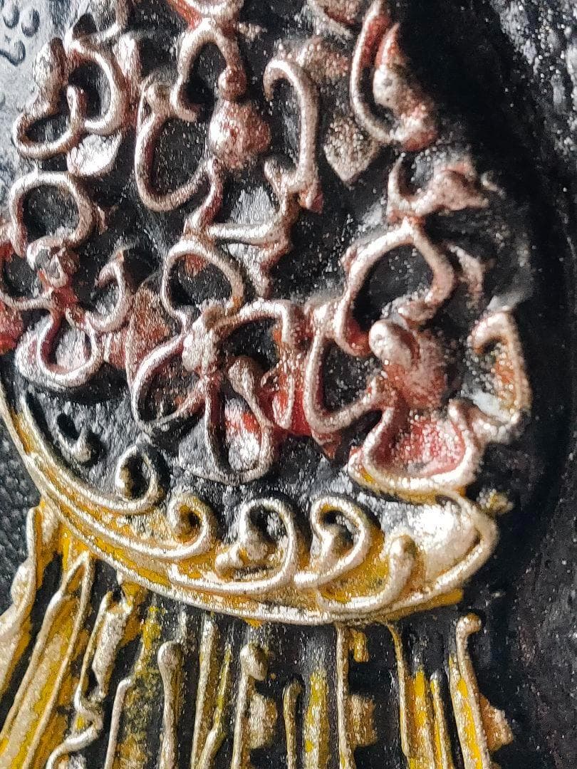 民族 木彫り 飾りボード アンティーク 魔除 エスニック