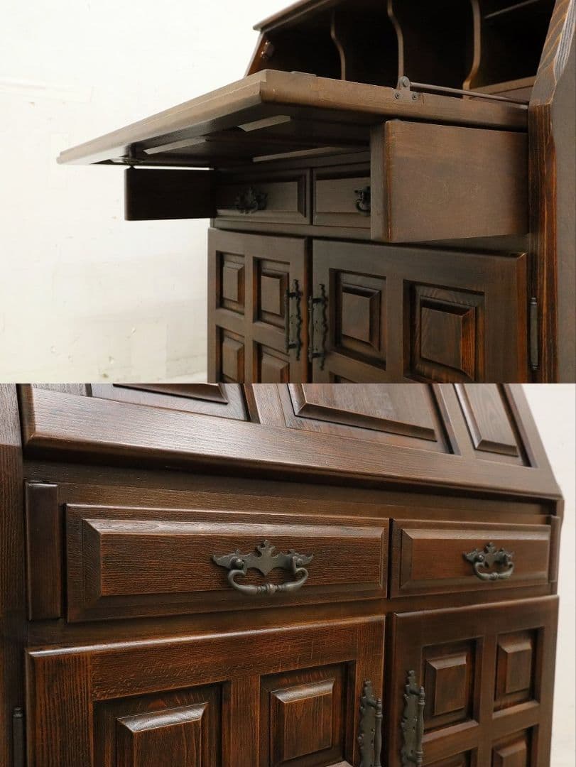 【so】オールドカリモク◆ライティングデスク机・クラシック