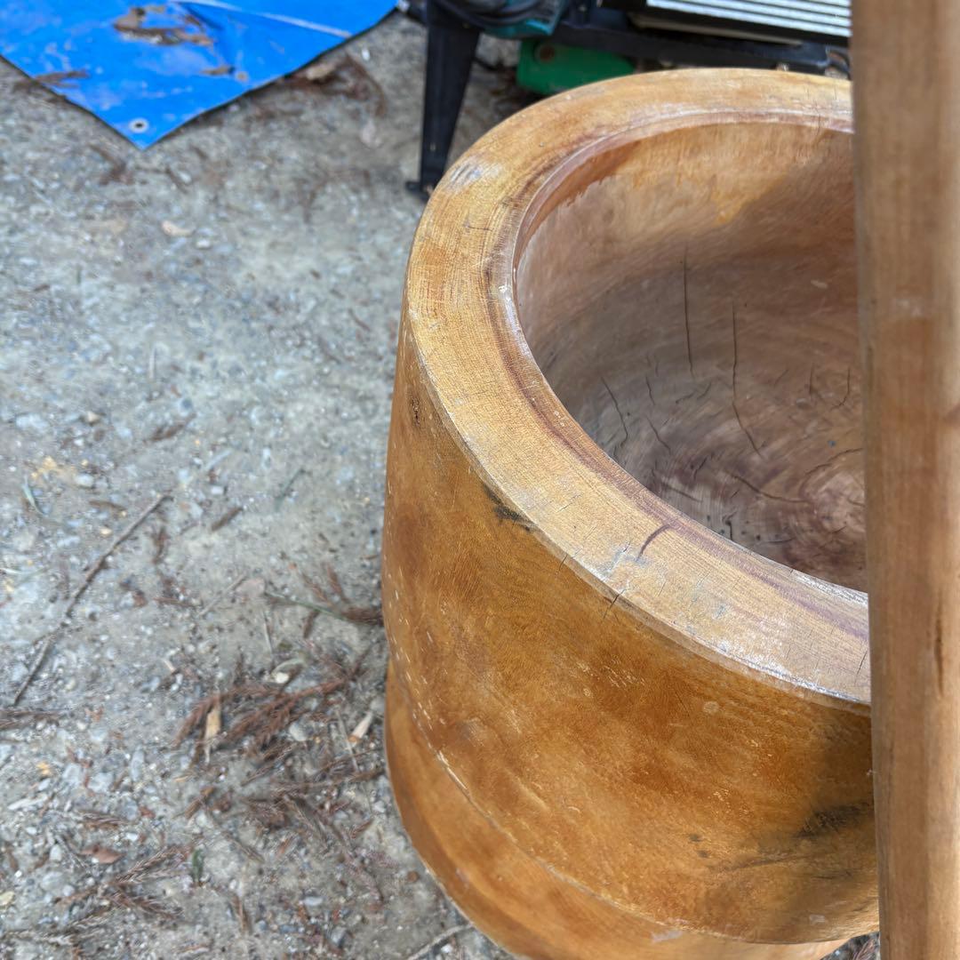 臼 天然木 木製品 餅つき 杵 きね