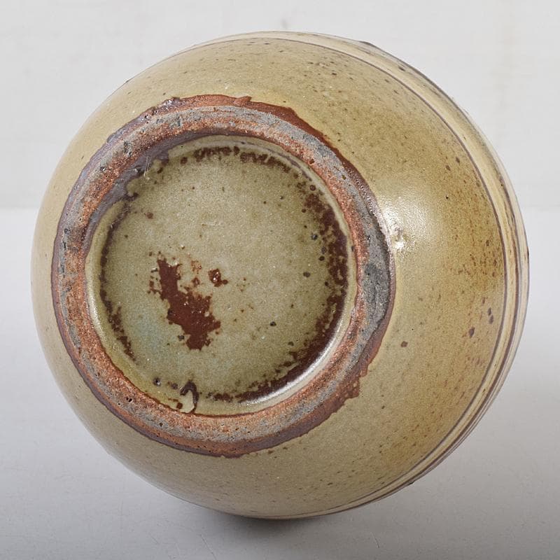 河井寛次郎作 鶴首 灰釉瓶子 共布共箱 M R8846 - メルカリ