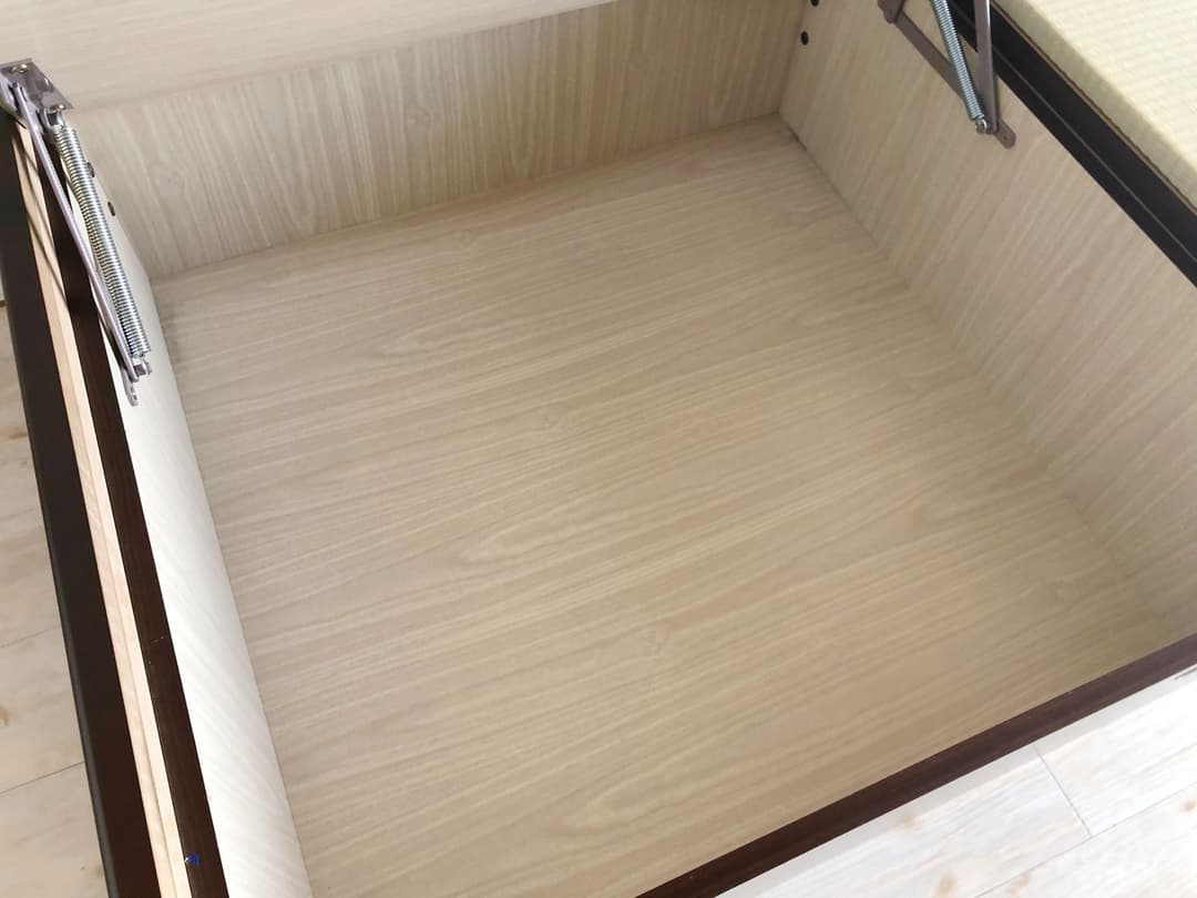 大容量収納　畳ベッド　ダークブラウン