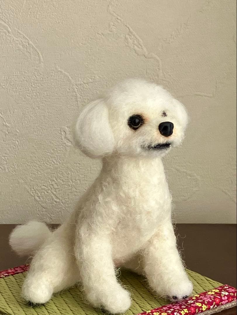羊毛フェルト マルチーズ×チワワMIX犬