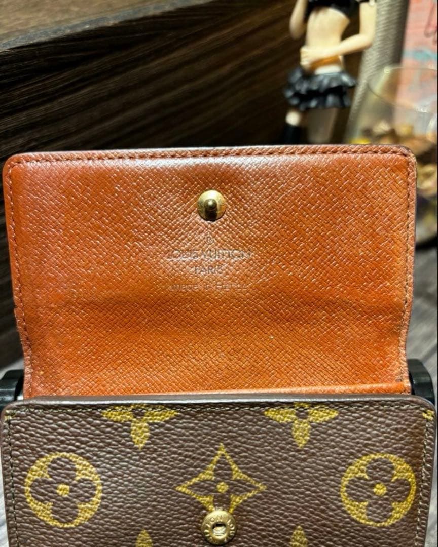 ルイヴィトン モノグラム ポルトカルトクレディ モネ ビエ　財布　二つ折り