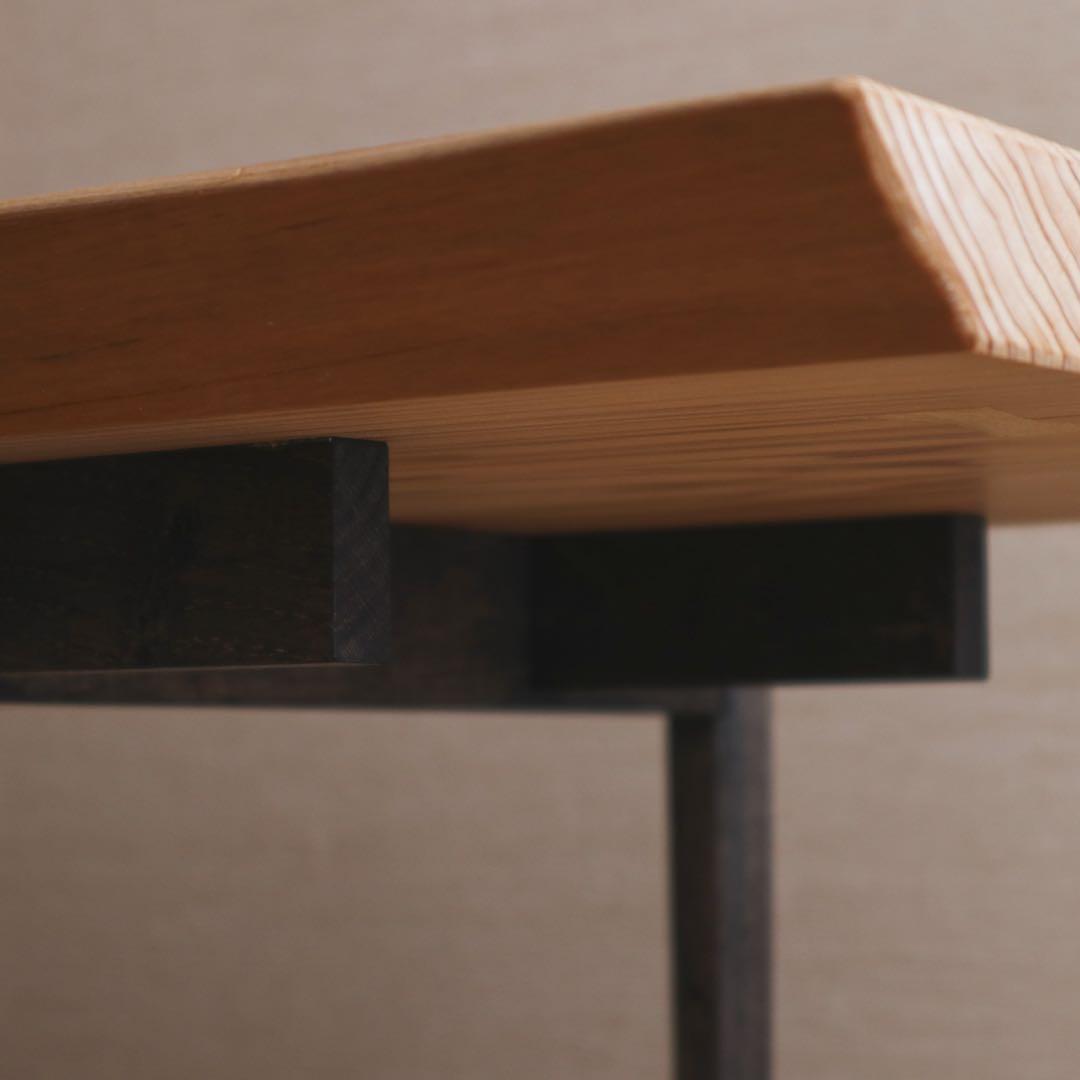 杉の黒脚ローテーブル 其の２