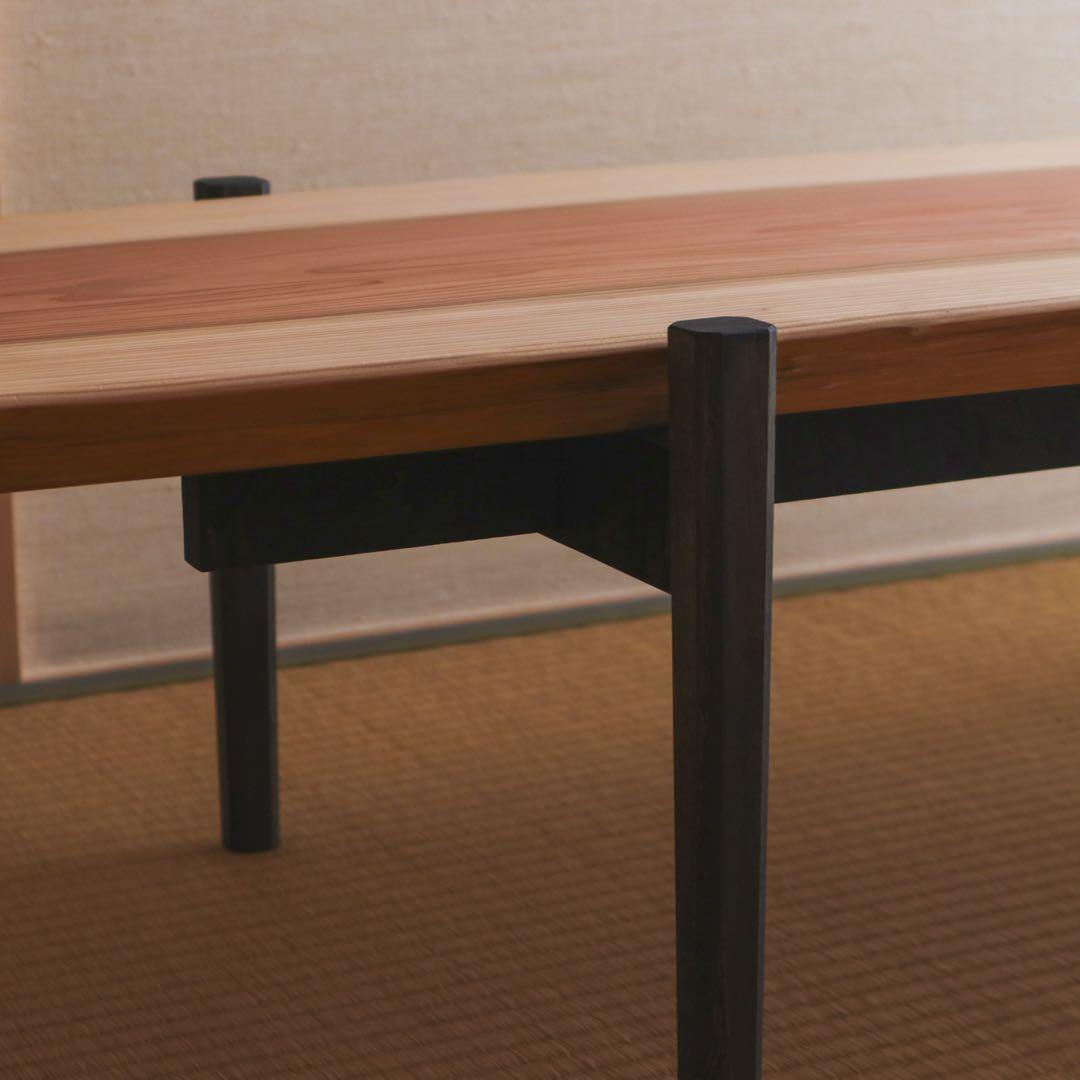 杉の黒脚ローテーブル 其の２