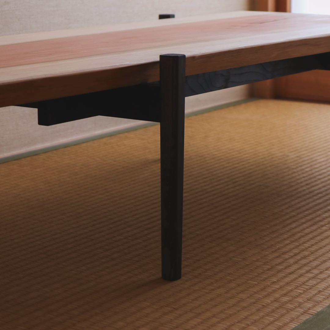 杉の黒脚ローテーブル 其の２