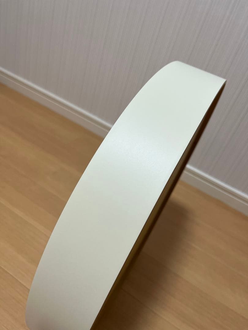 teori Mサイズ　円形鏡 ホワイト　白　直径約40cm