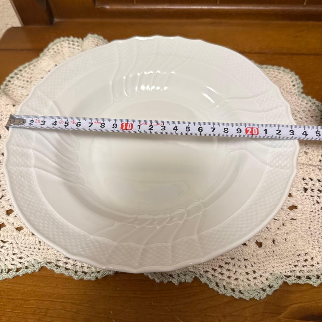 リチャードジノリ　ベッキオホワイトスープ、パスタ皿　6枚セット 23.5cm