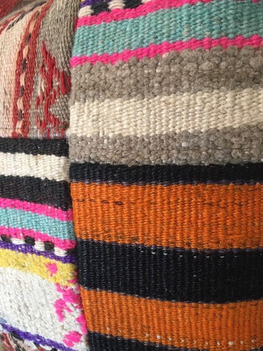 ビンテージラグ　トルコラグ　オールドキリム　クッションカバー　パッチワーク⑩