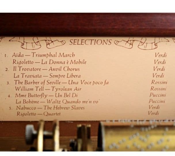 リュージュ 51弁 シリンダー５本 交換式オルゴール