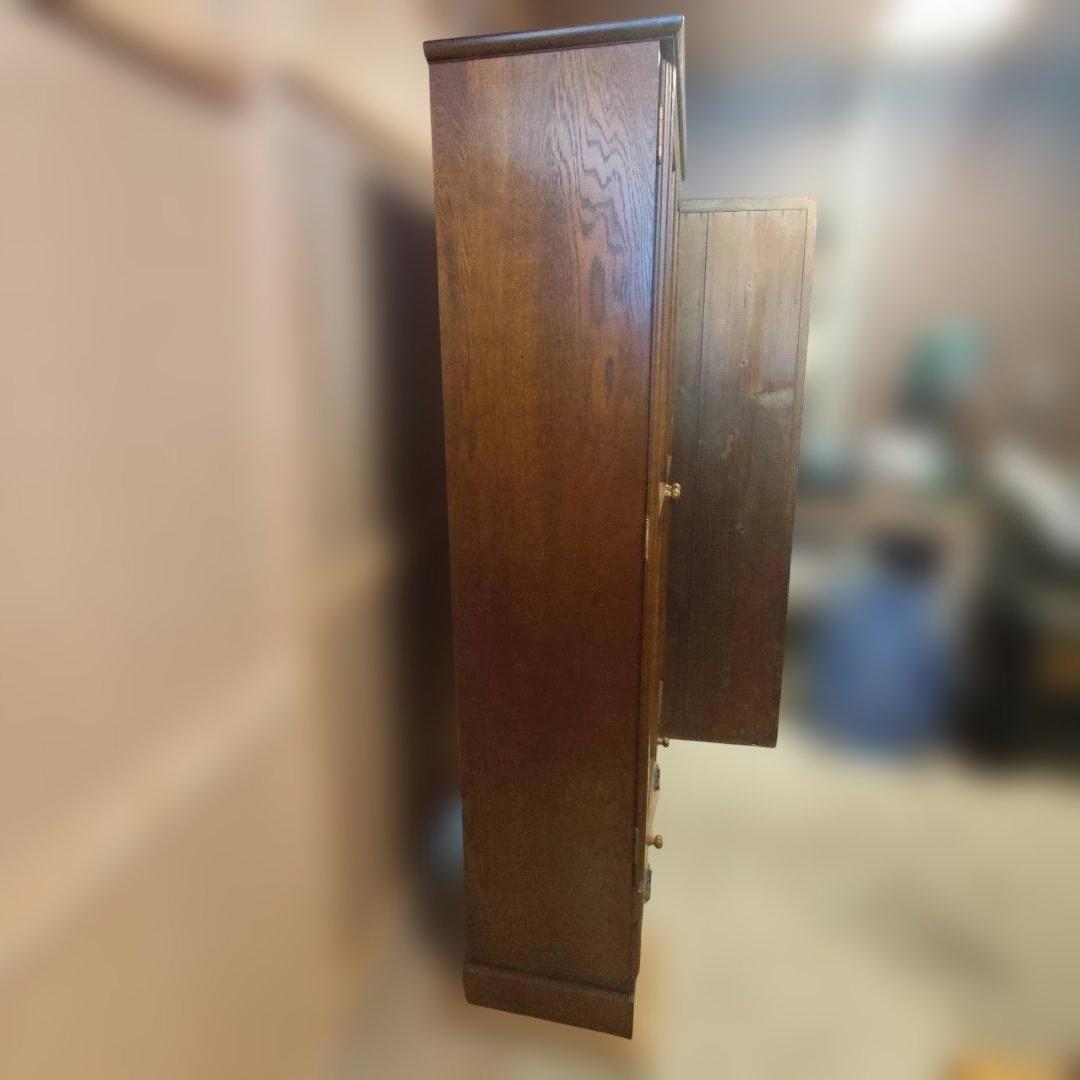 越後民芸 飾り棚 キャビネット 食器棚 本棚 天然木 アンティーク