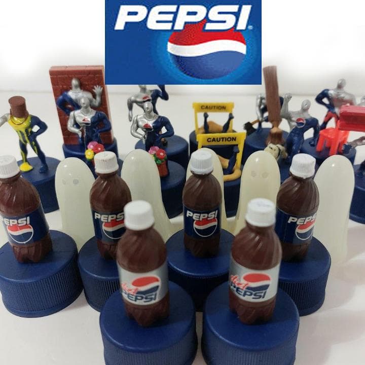 最終値下げ！Pepsiman ペプシマン ペットボトル キャップ 17個 - メルカリ