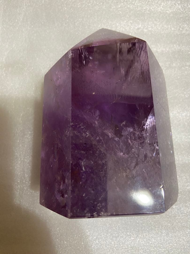 水晶ポイント　アメジスト　天然石　六角柱