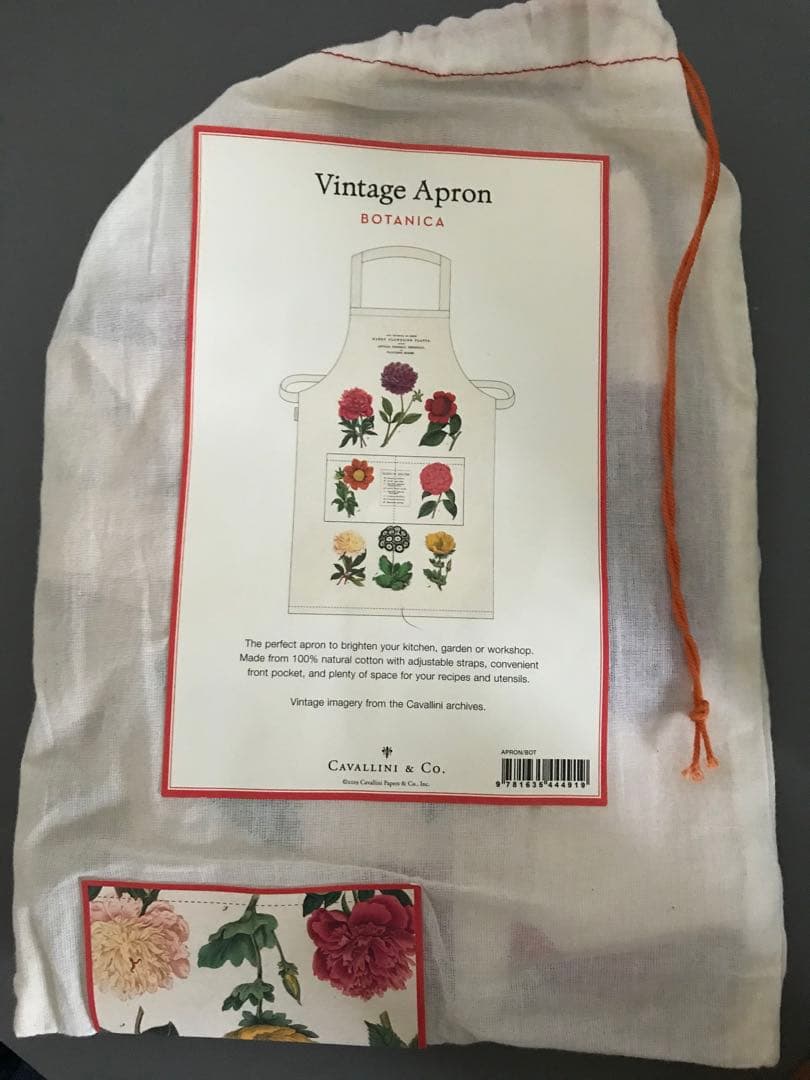 《新品》エプロン　ボタニカル　花　BOTANICA Vintage Apron