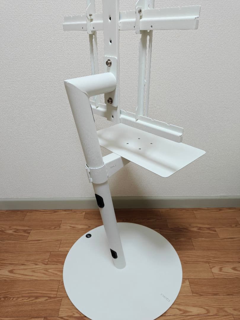 【廃盤】EQUALS Wall ホワイト スタンド式テレビ台 円形ベース