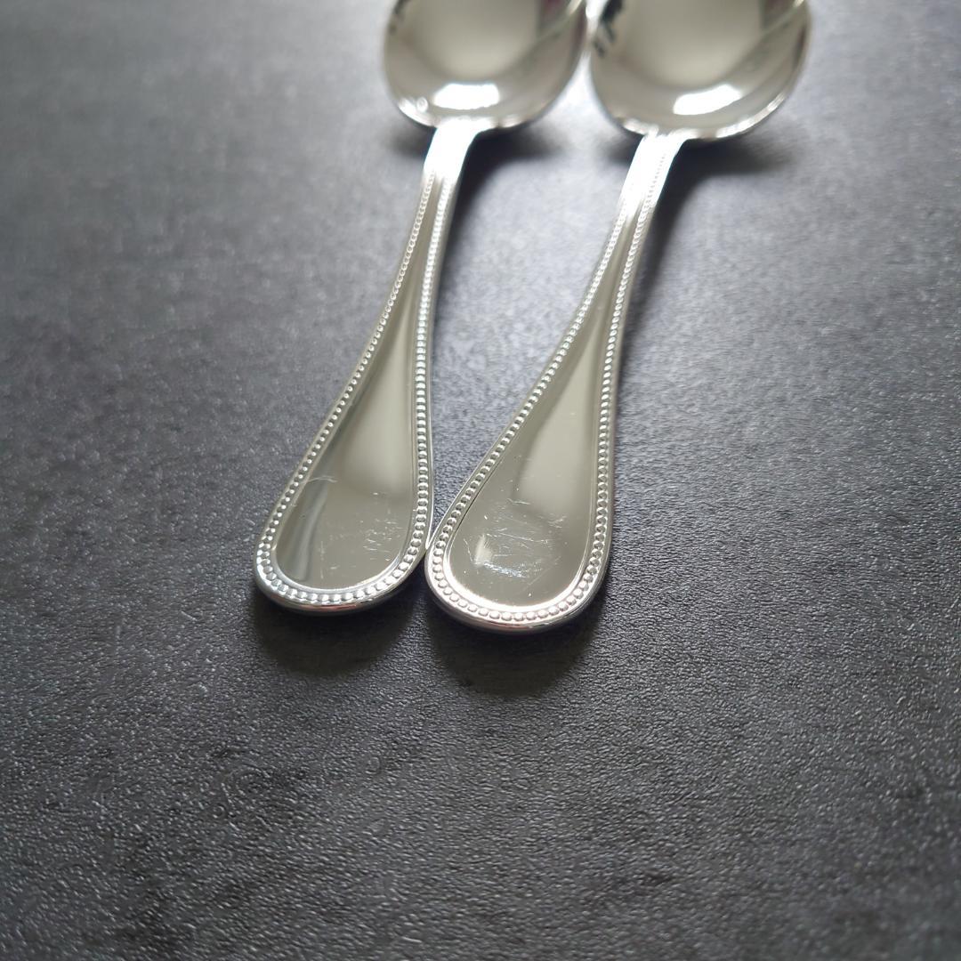 希少 美品 クリストフル パール コンソメスプーン 2点