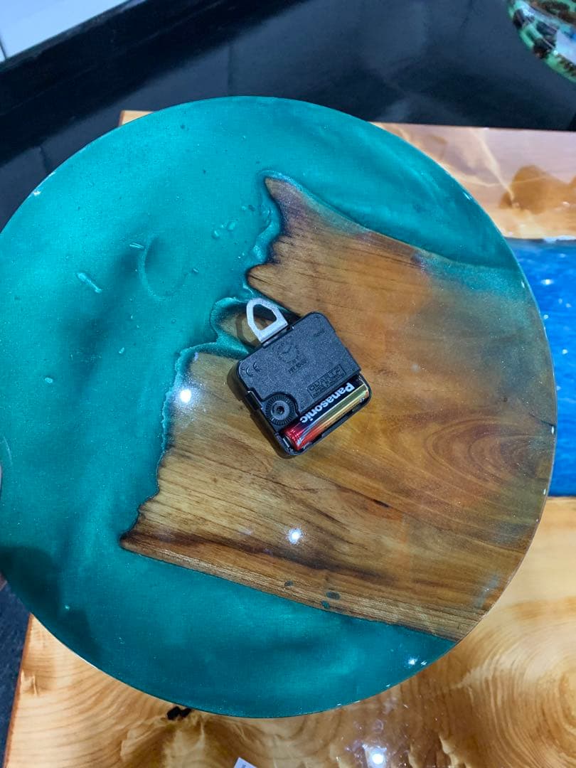 レジン時計　1点もの　ハンドメイド　レジンアート