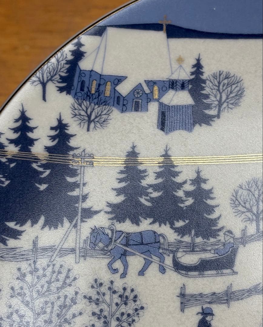 ARABIA ウオシッキネン 1982年クリスマスプレート(イヤープレート)