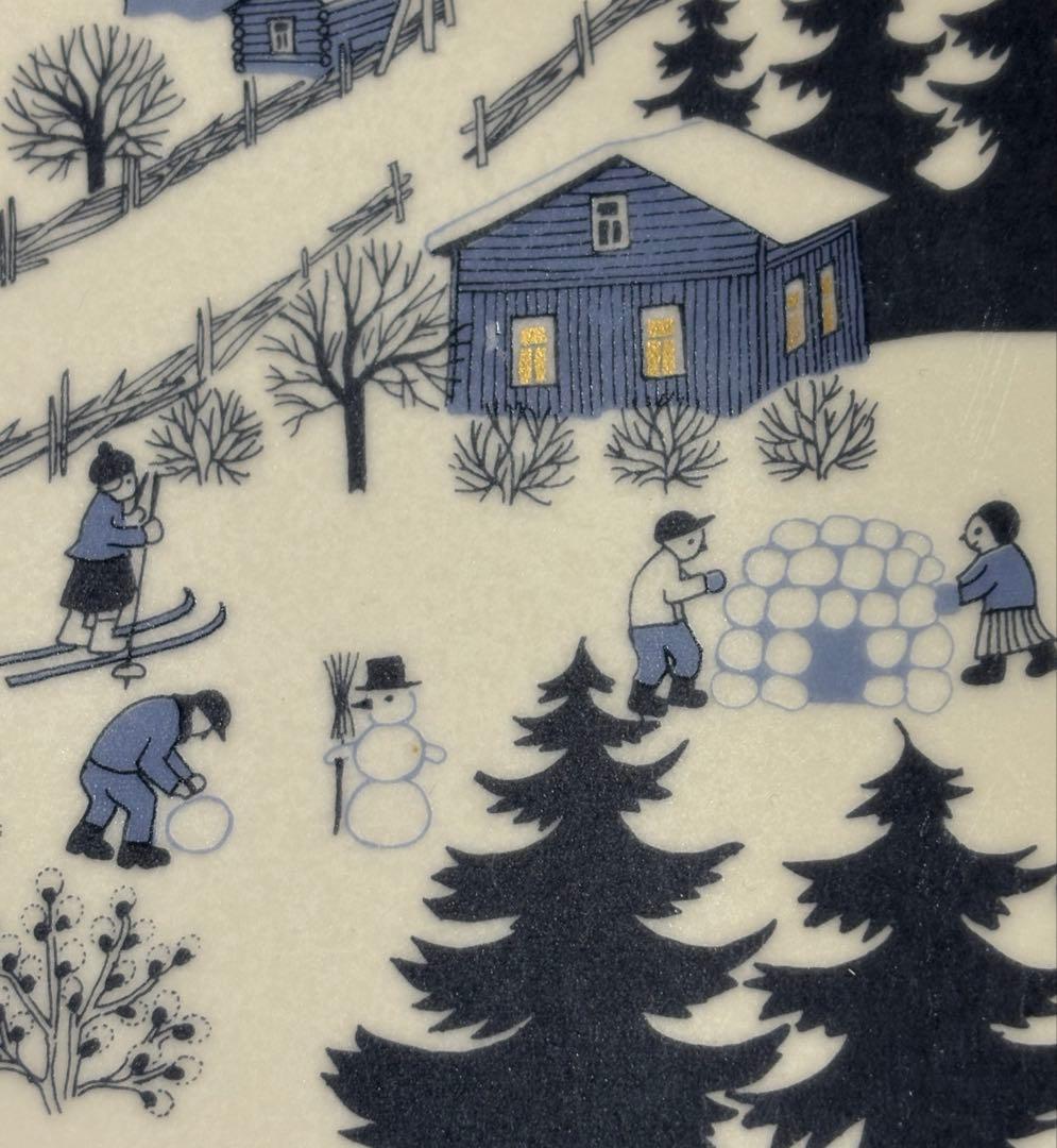 ARABIA ウオシッキネン 1982年クリスマスプレート(イヤープレート)