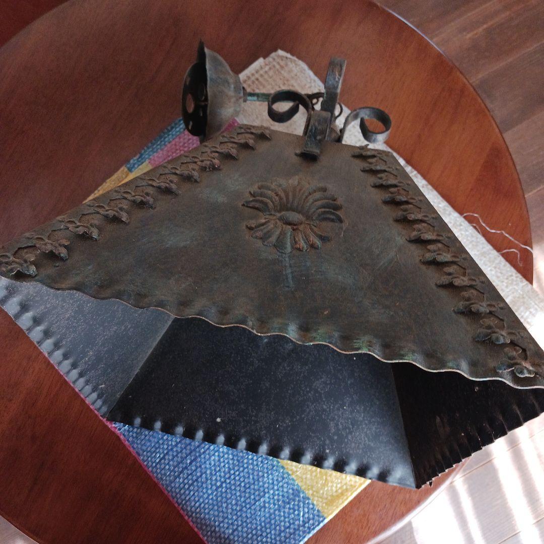 電気の笠1個　鉄製　 レトロ 新品 未使用