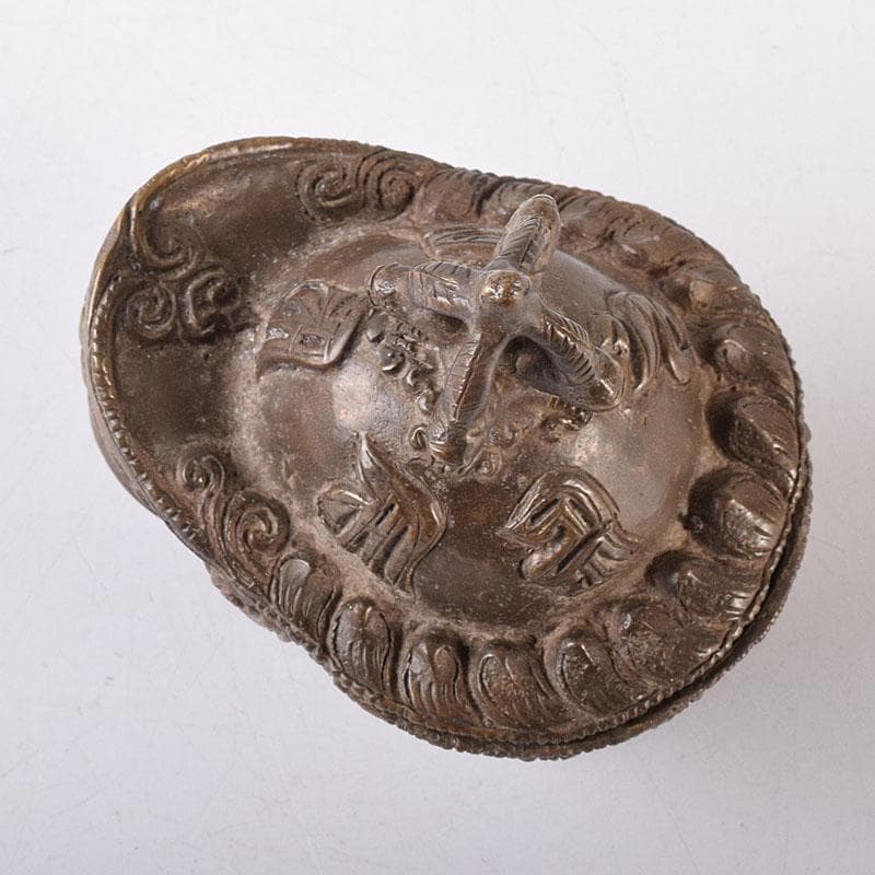 中国　古銅　唐銅　三つ足香炉　C　R8684