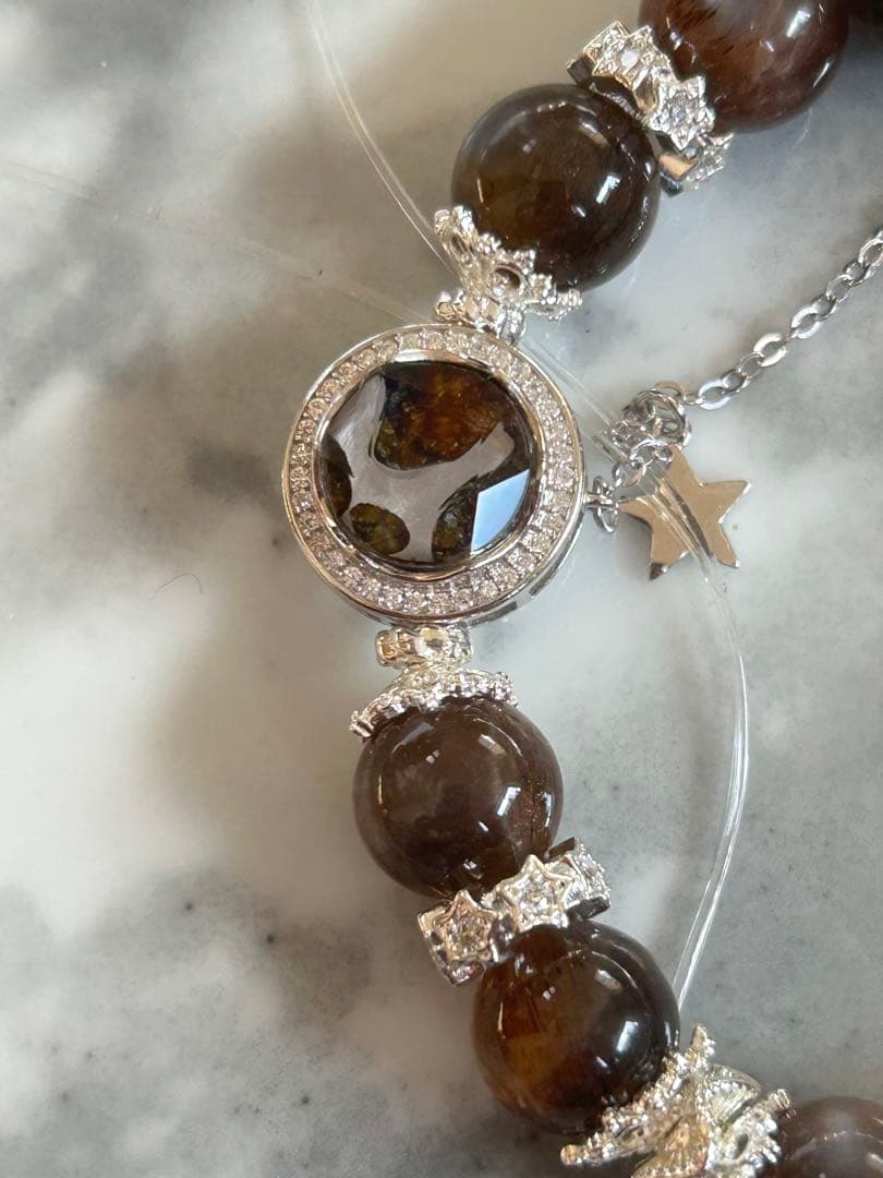 マリエモーン3点おまとめパラサイトとブラックサンムーンストーンのブレスレッ