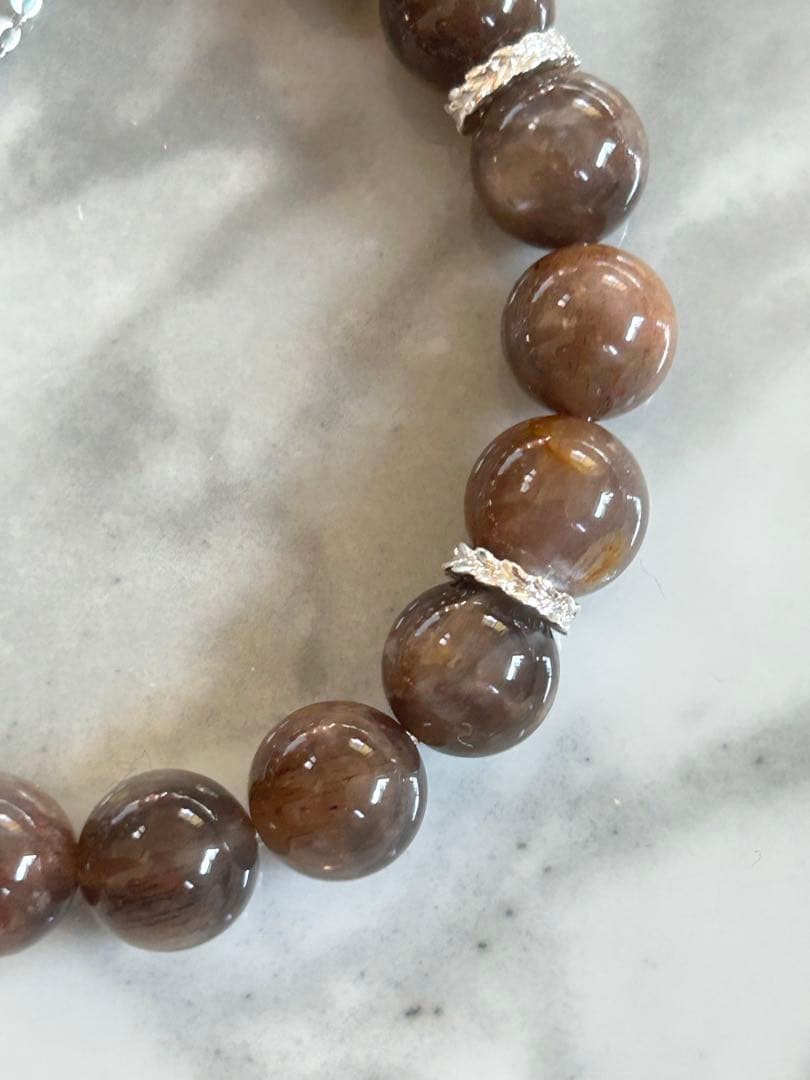 マリエモーン3点おまとめパラサイトとブラックサンムーンストーンのブレスレッ