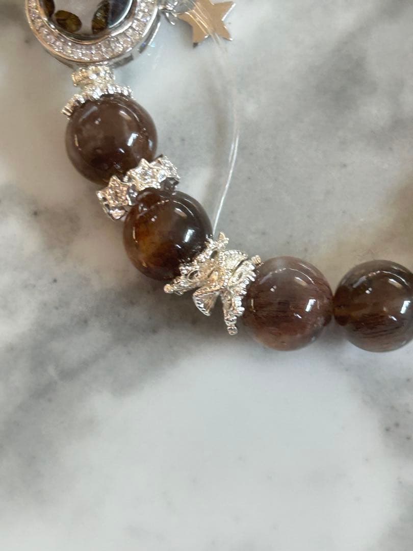 マリエモーン3点おまとめパラサイトとブラックサンムーンストーンのブレスレッ