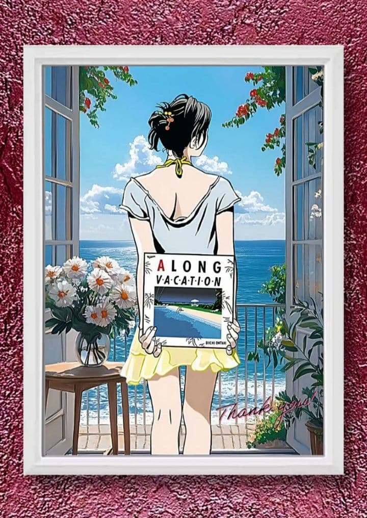 江口寿史〖A4サイズ写真ポスターフレーム付き３点セット〗ポスター