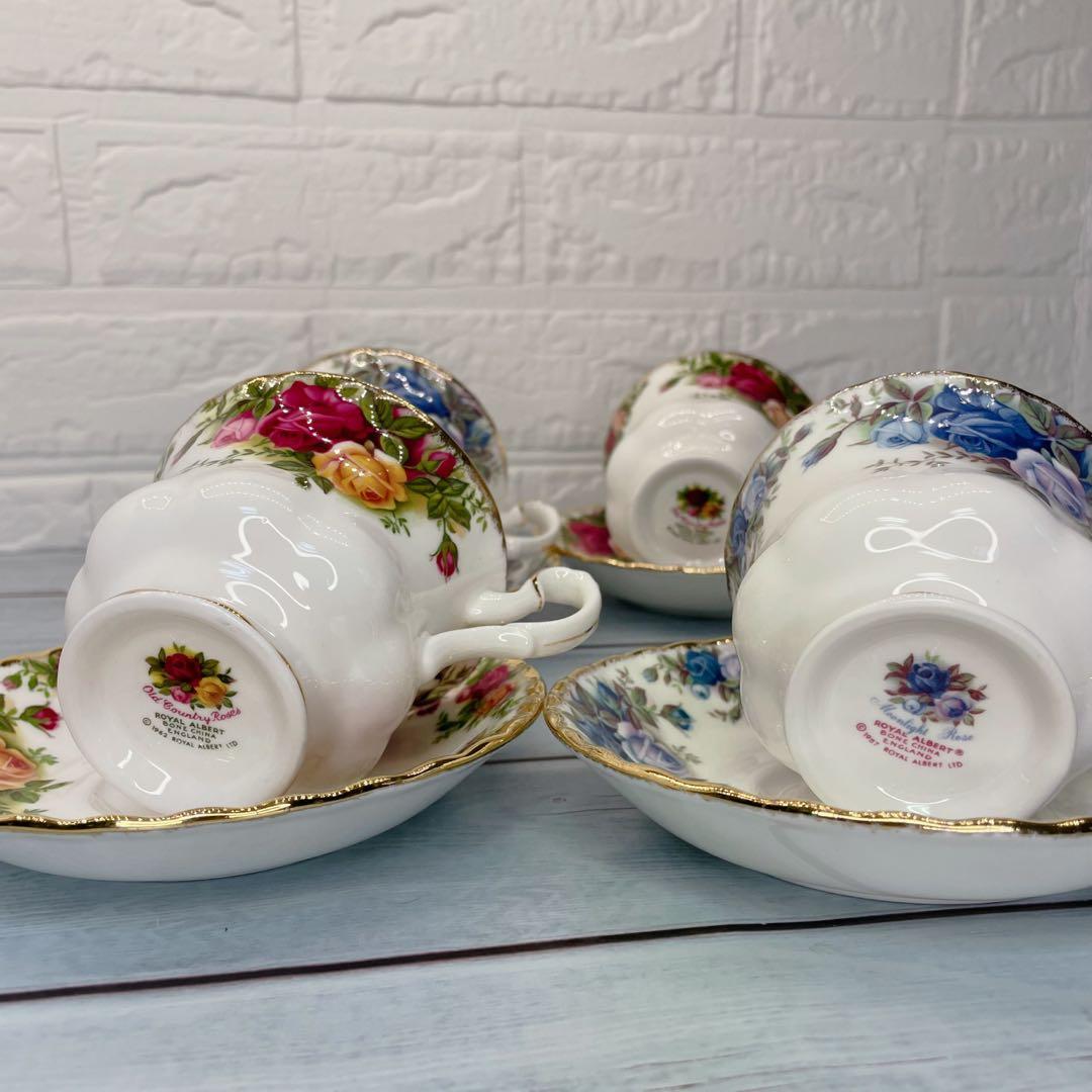ロイヤルアルバート オールドカントリーローズ ムーンライトローズ4客