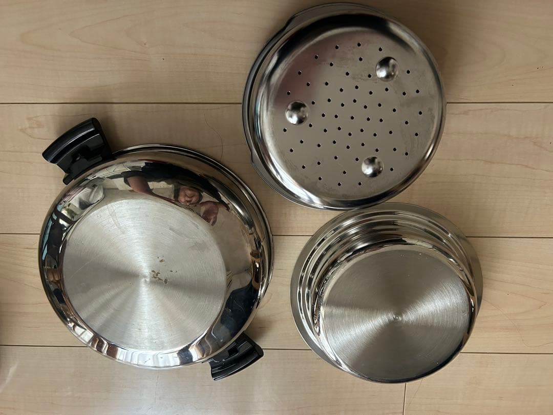 アムウェイ鍋・フライパンセット ステンレススチール