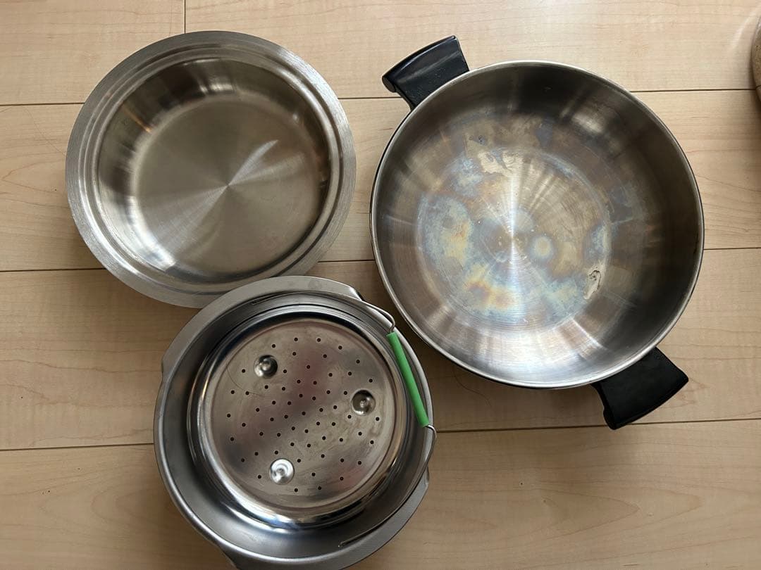アムウェイ鍋・フライパンセット ステンレススチール