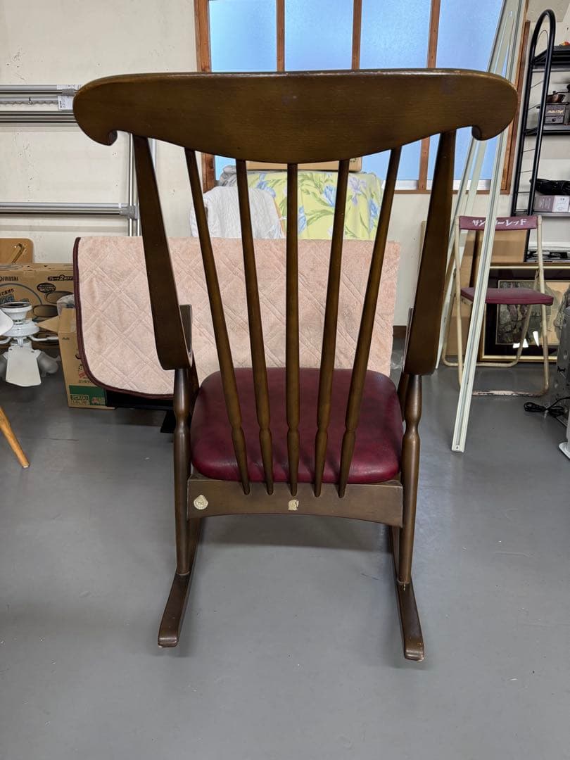 希少⭐️鳥取家具　ロッキングチェア　木製　アンティーク　ヴィンテージ　レトロ